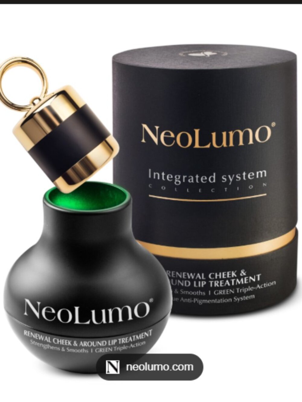NEOLUMO RENEWAL CHEEK & AROUND LIP TREATMENT-GREEN TRIPLE ACTION-1.7 oz/50ml-NEW